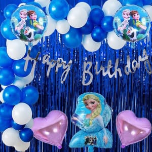 Frozen Theme Birthday Decoration For Girls 38Pcs Princess Elsa Birthday Party Decorations Frozen Birthday Decorations For Girls With Decoration Service At Your Place