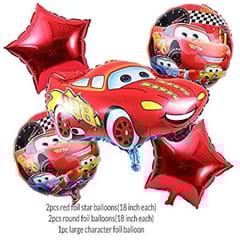 Boy'S Car Theme Decoration Combo Kit For Happy Birthday Decoration - 38 Pcs, Multicolor With Decoration Service At Your Place With Decoration Service At Your Place