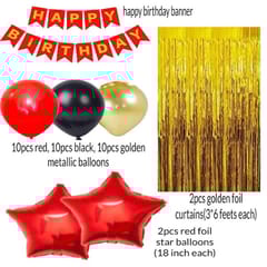 Boy'S Car Theme Decoration Combo Kit For Happy Birthday Decoration - 38 Pcs, Multicolor With Decoration Service At Your Place With Decoration Service At Your Place