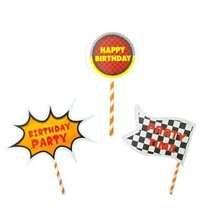 Boy'S Car Theme Decoration Combo Kit For Happy Birthday Decoration - 63 Pcs, Multicolor With Decoration Service At Your Place With Decoration Service At Your Place