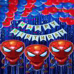 Birthday Decoration Spider Man Combo Super Hero Theme Kit Banner Balloons 36Pcs For Boys Girls Adults With Decorative Service At Your Place.