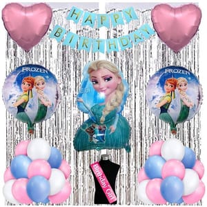 Barbie Theme Birthday Decoration For Girls 57Pcs - Princess Elsa Party Decorations - For Girls /Birthday Decoration  With Decorative Service At Your Place.