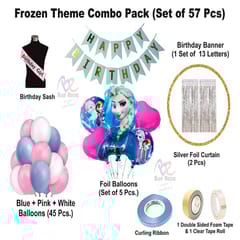 Barbie Theme Birthday Decoration For Girls 57Pcs - Princess Elsa Party Decorations - For Girls /Birthday Decoration  With Decorative Service At Your Place.