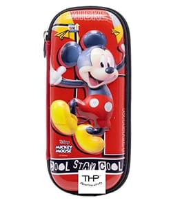 EVA 3D Pencil Pouch Disney Mickey Mouse Red Pencil Case for Kids Pencil Box