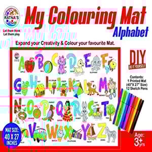 My Colouring MAT for Kids Reusable and Washable (ABCD) GIFT, RETURN GIFT, GIFT FOR KIDS, ART AND CRAFT, DRAWING, COLOURING SET, FOR GIRLS, FOR BOYS, BIRTHDAY GIFT