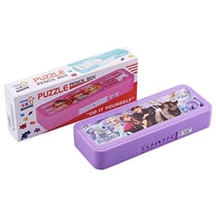 Puzzel Pencil Box Number Lock Jigsaw Image PuzzleSize - 22x9x4 cm Cartoon Character (Frozen)
