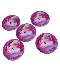 All Party Product Theme Based Party Product Cartoon Print Birthday Party Supplies ( 10" Plate) (Unicorn Purple)