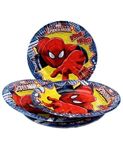All Party Product Theme Based Party Product Cartoon Print Birthday Party Supplies ( 10 Plate) (Spiderman)