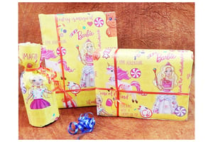 BARBIE Wrapping Paper Gift Wrapping Paper Roll Design for Wedding,Birthday, Shower, Congrats, and Holiday Gifts Size - 50.5 x 70.5 cm (BARBIE, Character Theme set of 10)