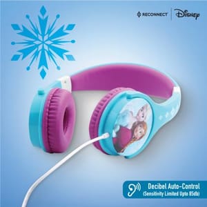 Frozen Headphone GADGET Reconnect Marvel Disney Sound Suit Kids Edition Series 100 Wired Frozen Headphone Specially Crafted for Children, 40mm Speaker Driver, Soft Sound qulaity, Sensitivity Limited Upto 85db -Frozen
