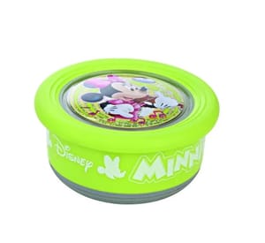 MICKEY MININE MOUSE Lunch Box  Steel Inner JOYO FUSION  with Steel Spoon, 500ml Insulated, for Back to School, College, Office, Gift & Return Gift (Colour And Print As Pr Availability )