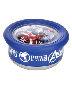 AVENGERS Lunch Box  Steel Inner JOYO FUSION  with Steel Spoon, 500ml Insulated, for Back to School, College, Office, Gift & Return Gift (Colour And Print As Pr Availability )