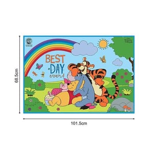 My Coloring Mat Winnie The Pooh, DIY Kit for Kids Big Size Mat 40 x 27 inches, Gift, Return Gift, Gift for Kids, Art and Craft, Drawing, Colouring Set, Birthday Gift