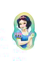 Disney Princess Snow White Combo of 5 Pcs includesd 1 Foil Balloons, 2 round shape foil balloon and 2 star shape foil balloon of Princess Theme Parties and Birthday Decorations