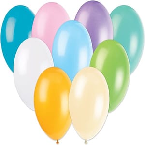 Balloons for Decoration of Retro Balloon Mix Extra Thick Round Shop Decoration, Birthday Party, Wedding, After-Party, Performance, Decoration, 10 inches (30 cm), 9 Colors