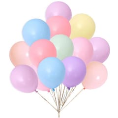 Balloons for Decoration of Retro Balloon Mix Extra Thick Round Shop Decoration, Birthday Party, Wedding, After-Party, Performance, Decoration, 10 inches (30 cm), 9 Colors