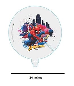 Spide Transparent 24" Round Foil Balloon (Pack of One) Theme Parties and Birthday Decorations Princess Party Supplies