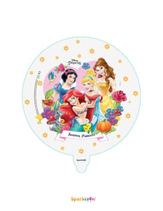 Disney Princess Transparent 24" Round Foil Balloon (Pack of One) Princess Theme Parties and Birthday Decorations Princess Party Supplies