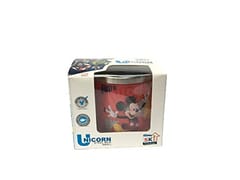 Unicorn Inner Steel Mug 250 ml Mickey Mouse Character Printed (Set of 2)