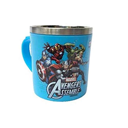 Unicorn Inner Steel Mug 250 ml Avengers Character Printed (Set of 2)