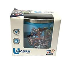 Unicorn Inner Steel Mug 250 ml Avengers Character Printed (Set of 2)