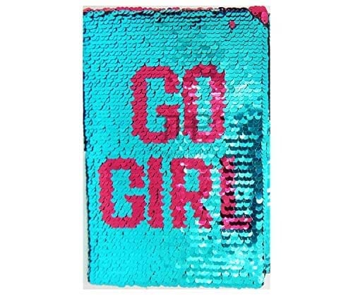 Unicorn Notebook Colour Changing Reversible Girls Diary A5 Size Magic Sequin Unicorn Diary for Girls, Unicorn Notebook for Girls (GREEN)