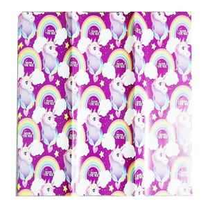 Unicorn  Gift Wrap Paper for Decoration, Unicorn Print Set of 10 (50 cms X 70 cms)