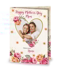 Personalised Card For Happy Mother's Day Mom Personalised Card  For Mother's Day Gift ,Gift For Mom (Multicolor )