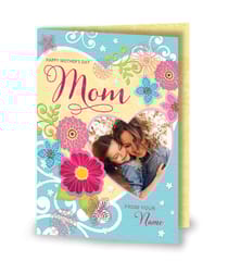 Personalised Card For Happy Mother's Day Mom Personalised Card For Mother's Day Gift ,Gift For Mom (Multicolor )