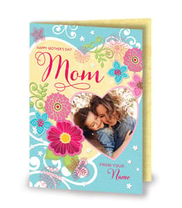 Personalised Card For Happy Mother's Day Mom Personalised Card For Mother's Day Gift ,Gift For Mom (Multicolor )