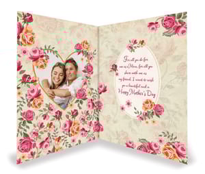 Personalised Card For Happy Mother's Day Mom Personalised Card  For Mother's Day Gift ,Gift For Mom (Multicolor )