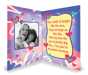Personalised Card For Mother's Day Mom This Is A Cool Personalised Card ,Gift For Mom (Multicolor )