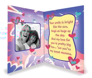 Personalised Card For Mother's Day Mom This Is A Cool Personalised Card ,Gift For Mom (Multicolor )