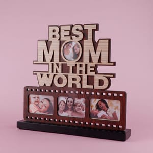 Best Mom in The World Wooden Photoframe For Mother's Day Gift For Mom, Photoframe For MOM