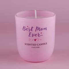 I Love You Mom Pink Scented Candle with Hanging For Mother's Day Gift For Mom, Home Decor