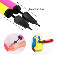 AIR Balloon Pump for Foil Balloons and Inflatable Toys Party Accessory Portable Air Balloon Pump Pack of 2 / Air Pump for Balloons / High Output Hand Air Balloon Pump / Balloon Pumps / Balloons Pump Hand (Size 27cm, Multi Color) pack of 2