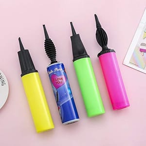 AIR Balloon Pump for Foil Balloons and Inflatable Toys Party Accessory Portable Air Balloon Pump Pack of 2 / Air Pump for Balloons / High Output Hand Air Balloon Pump / Balloon Pumps / Balloons Pump Hand (Size 27cm, Multi Color) pack of 2