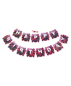 SPIDERMAN Happy Birthday Banner For Spiderman Theme Birthday Party Decoration with Atrractive Colours And Print  For Boys