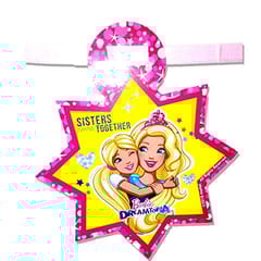 BARBIE Happy Birthday Banner For Barbie Theme Birthday Party Decoration with Atrractive Colours And Print  For Girls