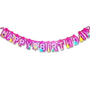 DISNEY PRINCESS Happy Birthday Banner For  Disney Princess Theme Birthday Party Decoration with Atrractive Colours And Print  For Girls