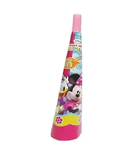 Minnie-Mouse Party Products Theme Based Cartoon Print Birthday Party Supplies Hooter (Set of 6 pcs ) For Minnie-Mouse Theme Birthday Party with Atrractive Colours And Print For Girls