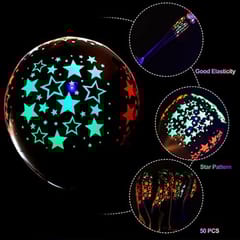 Neon Balloons decoration Party Supplies Glow Party Sets Including 50 Pieces 12 Inch UV Glow Balloons 14 Ft Neon Star Garland 10 Pieces Neon Star Swirl Hanging for Birthday With Decoration service at your place