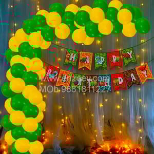 Jurassic Park Theme Balloons Decoration Kit For Kids Happy Birthday With Decoration service at your place