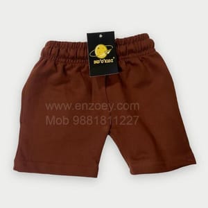 Brown Shorts Unisex  For Daily Wear