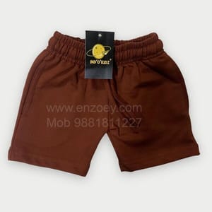 Brown Shorts Unisex  For Daily Wear