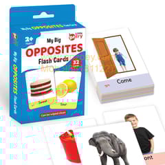 OPPOSITES Flash Cards for Kids (32 Cards) Fun Learning Toy for 2-6 years