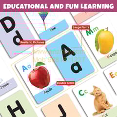 My First Alphabets Flash Cards for Kids (36 cards) - Fun Learning Game