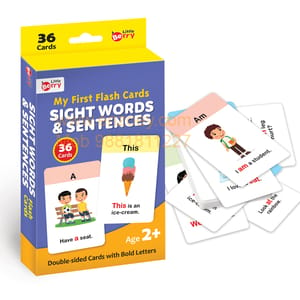 My First Sight Words & Sentences Flash Cards for Kids (36 cards) - Fun Learning