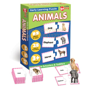 Animals Early Learning Puzzle Game for Kids 2+ Years - Fun & Educational Toy