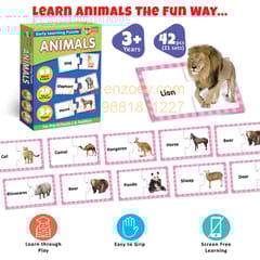 Animals Early Learning Puzzle Game for Kids 2+ Years - Fun & Educational Toy